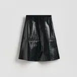 Reserved - Koženková sukně - černý - 725EH-99X - 725EH-99X-XXL