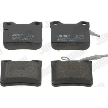 Brzdová destička Sada brzdových destiček, kotoučová brzda JURID 571845J