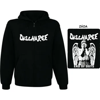 Pánská mikina Discharge - mikina s kapucí a zipem 1