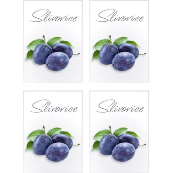 Samolepící etiketa Optys Samolepicí obdélníková etiketa slivovice 4 ks 7 x 9,6 cm