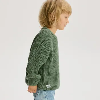 Chlapecká mikina Reserved - Svetr oversized - tmavě hnědá - 559BF-89X - 559BF-89X-80