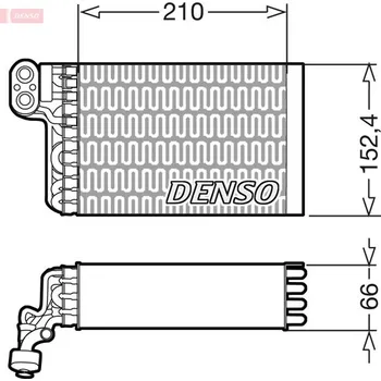Klimatizace automobilu Výparník, klimatizace DENSO DEV09015
