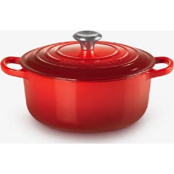 Hrnec Le Creuset Signature - Pekáč kruhový s poklicí, objem 3,3 l, cerise 21177220602430