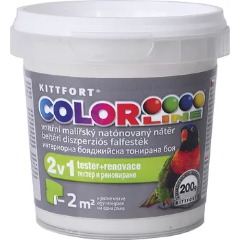 barva na zeď Kittfort COLORLINE BÍLÝ VNITŘNÍ MALÍŘSKÝ NÁTĚR Balení: 200 g