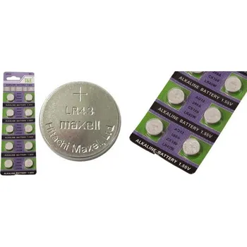 Článková baterie Knoflíková baterie AG12 386A CX186 LR43W 1,55V 2ks