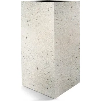 Květináč Luca Lifestyle Grigio vyšší kostka, květináč Rozměry: 30x30x80 cm, Barva květináče: Antique White