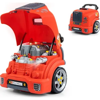 Dětské zboží Realistický model přední části auta s otevírací kapotou Milly Mally N-GINE red