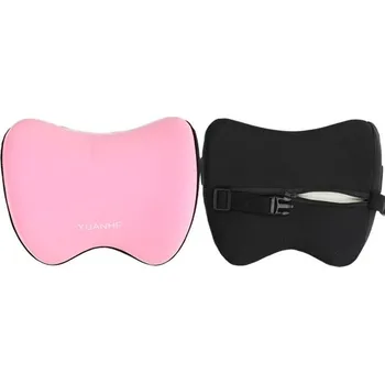 Cestovní polštářek Cestovní polštářek pod hlavu do autosedačky z paměťové pěny - růžový