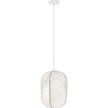 Bílé závěsné světlo Nova Luce Pierida 30 cm