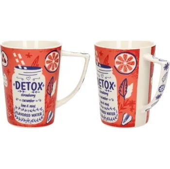 Hrnek Detox 410 ml - červený