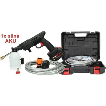 Vysokotlaký čistič AKU tlakový čistič 60bar 150PSI včetně 1ks baterie WT-008