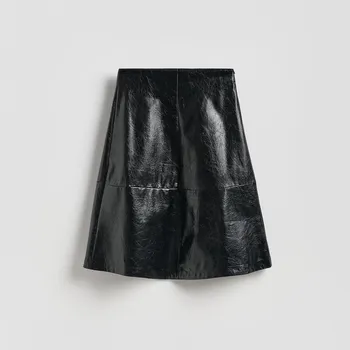 Dámská sukně Reserved - Koženková sukně - černý - 725EH-99X - 725EH-99X-XS