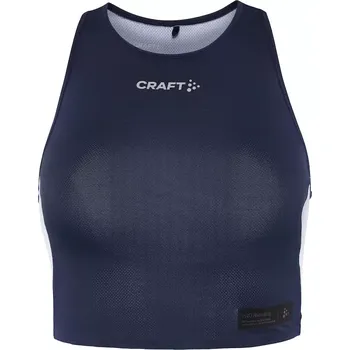 Dámský běžecký top Craft PRO Hypervent Cropped tmavě modrá L