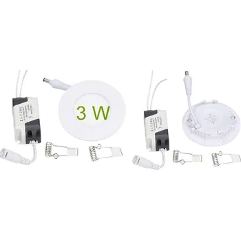 LED panel Stropní panel 3w kulatý zápustný