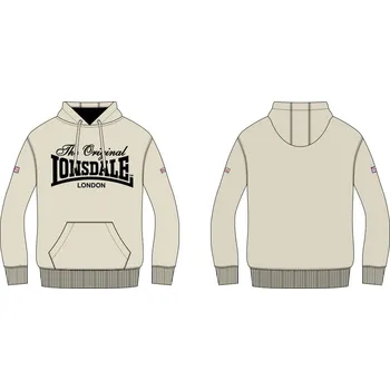 Pánské oblečení Lonsdale Men's hooded sweatshirt regular fit Lonsdale krémová 3431710