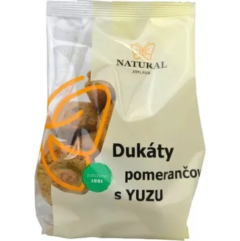 Dukáty pomerančové s yuzu 200g, Natural Jihlava