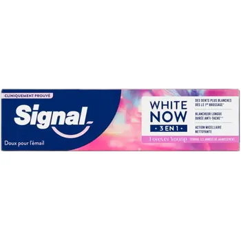 zubní pasta Signal White Now 3-in-1 Forever Young bělicí zubní pasta 75 ml