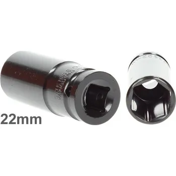 Gola hlavice Nástavec 1/2 rázový 22 mm šestihranný prodloužený