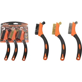 Drátěný kartáč Sada čistících kartáčů 3ks SDY-97363