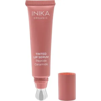 Pleťové sérum Inika Organic Tinted Lip Serum - Tónované sérum na rty s peptidy a ceramidy 10 ml Barva: Peony - svěží růžovo-fialový odstín pivoňky