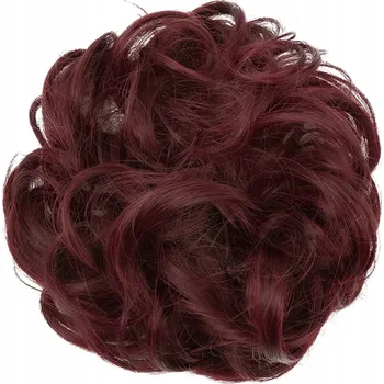 Paruka Příčesek krátké syntetické kaštanové vlasy JJstar dámské