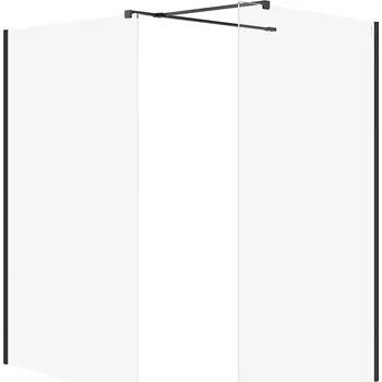 Cersanit Mille SET B797 Walk-In černý čiré sklo S601-184