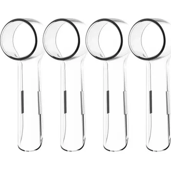 Náhradní hlavice k elektrickému kartáčku 4 ks Kryty na hlavice zubního kartáčku Odolné proti prachu Kompatibilní s Braun Oral-B Elektrický kartáček Plastové chrániče hlavic průhledná