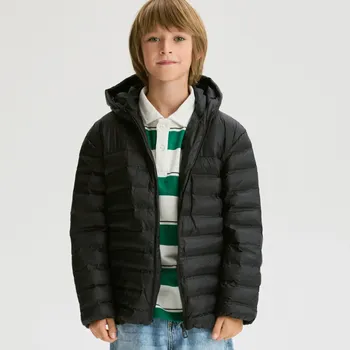 Chlapecká bunda Reserved - Prošívaná bunda s kapucí - černý - 608CC-99X - 608CC-99X-170-2