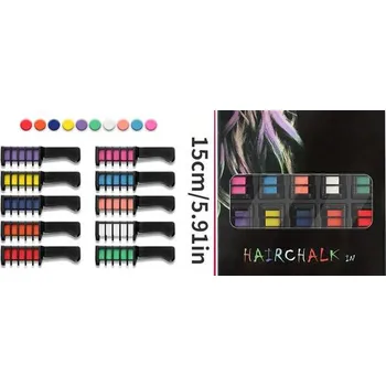 10ks Jednorázový hřeben na barvení vlasů HairChalk