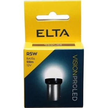 Autožárovka Žárovka ELTA_Žárovka LED 12V R5W Ba15s 55 lm ELTA sada 2 kusy