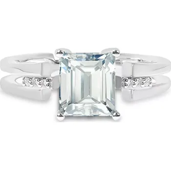 Prsten Tris S White Topaz - prsten ze stříbra s bílým topazem