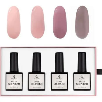 Lak na nehty GloryStyles Sada gel laků GP14 Milky