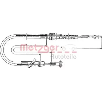 Plynové lanko METZGER Spojkové lanko COFLE MTG 18.600
