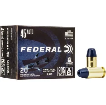 Příslušenství pro sportovní střelbu Federal Náboj kulový Federal, Syntech Defense, .45 ACP, 205GR (13,2g), SJHP