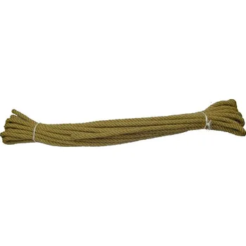 Železářství Lano oprať stáčené s okem, délka 12m, juta