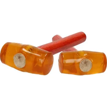 Kladivo Gumové kladivo oranžové 10cm