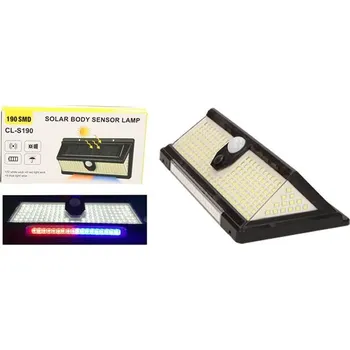 Venkovní osvětlení LED solární světlo s pohybovým čidlem CL-S190