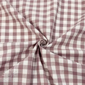 Bavlněná látka Check mauve