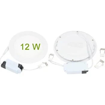 LED panel LED stropní panel zápustný 12W kulatý
