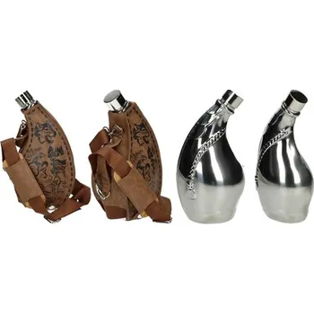 Placatka Placatka na alkohol v koženém hnědém pouzdře 1,5 litru