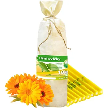 Ušní svíce HOXI s MĚSÍČKEM v plátěném pytlíku 10ks