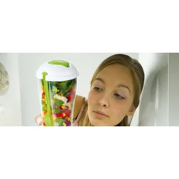 Dóza na potraviny Dóza na salát s vidličkou