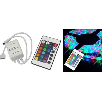 LED páska Regulátor LED pásků RGB s ovladačem
