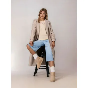 Dámská zimní obuv Sinsay - Zateplené kotníkové boty s vlněnou vložkou - béžová - 146FW-08X - 146FW-08X-36