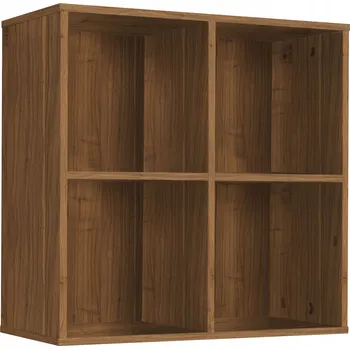 regál BOX 4 ORZECH STOJAN REGÁL POLICE NA LP DESKY VINYLY ŠANONY KONTEJNER SKŘÍŇKA