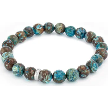 Náramek AGATO Minerální korálkový náramek z jaspisu MINK129/20