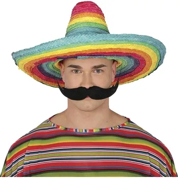 Klobouk Mexický slaměný klobouk - vícebarevný