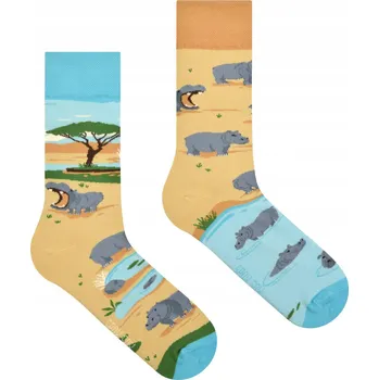 Pánské ponožky Ponožky Spox Sox Hroch , vícebarevné, velikost 44-46