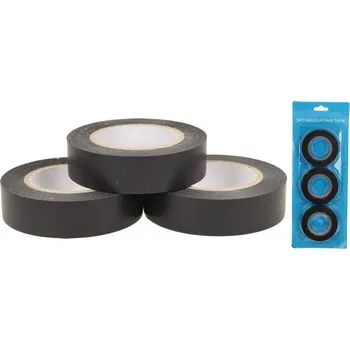 Izolační samolepící páska černá sada 3 ks