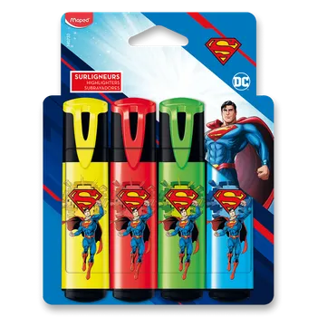 Zvýrazňovač Maped Superman - zvýrazňovač - 4 ks